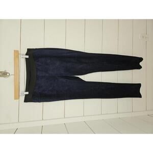 INC International Concepts Size 12 Navy blue faux suede skinny pants